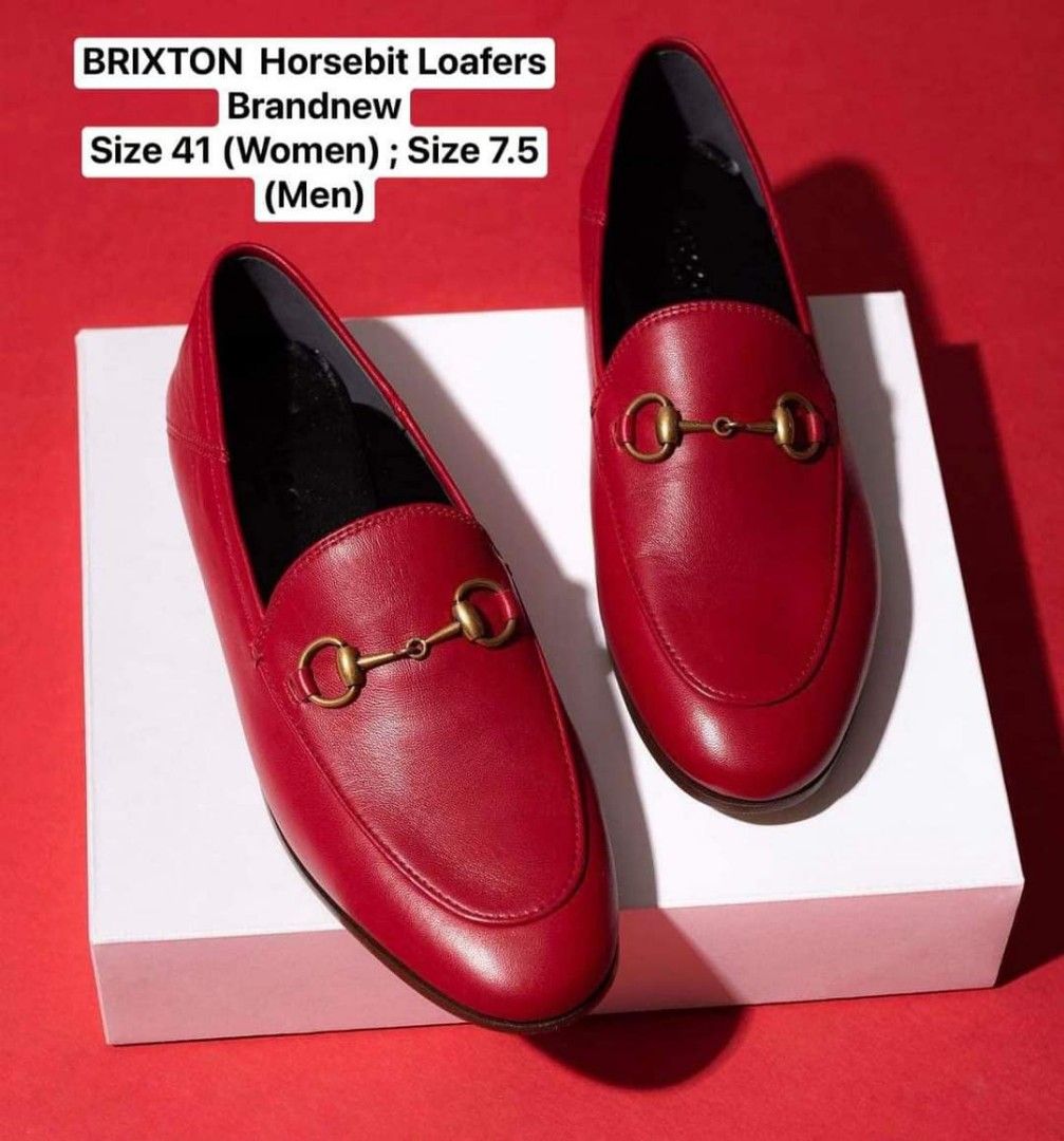 Gucci brixton loafer red on sale