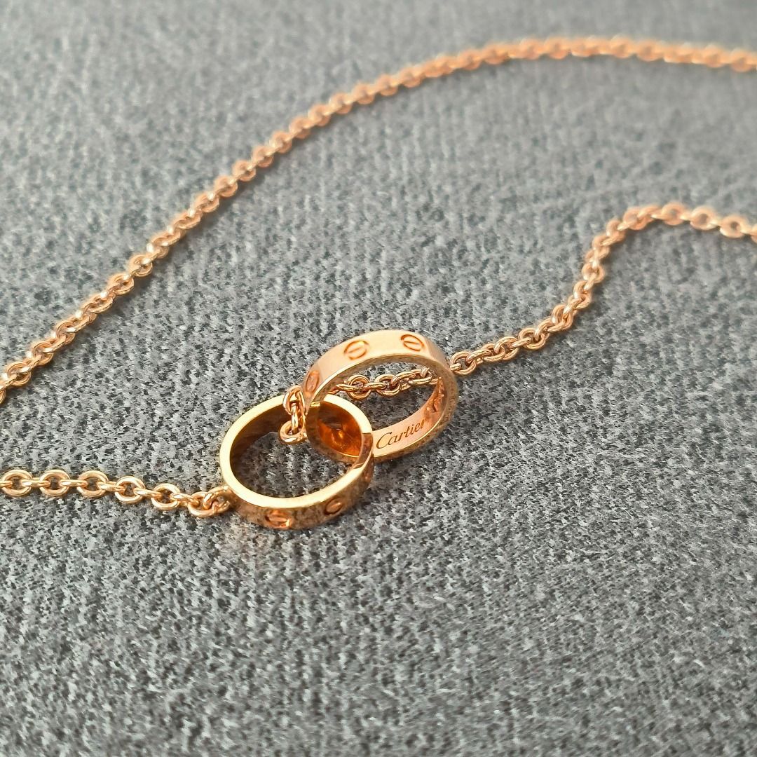 Cartier ROSE GOLD LOVE NECKLACE Women s Fashion Jewelry Organisers Necklaces on Carousell
