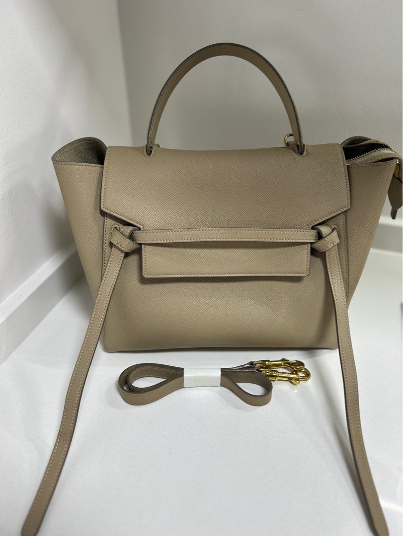 Celine belt bag mini taupe sales