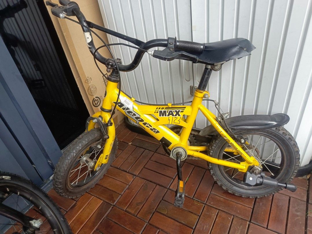 Yellow bike for kids on sale
