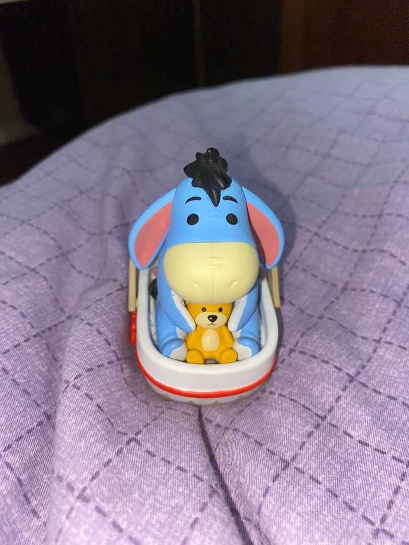 eeyore figurine 🧸 (Category: Designer & Blind Box Toys) located in Quezon City. Submitted by overthemoooon (Listing ID 1296668478, Image 1). Description: very adorable! has the box, foil and card 🐻 lowest price already ! mop : gcash mod : lalamove, ggx.