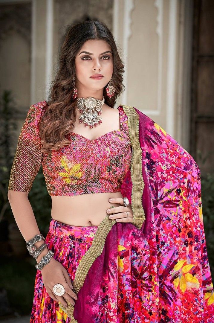 Floral lengha wear