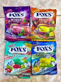 Fox's Fruity Mints/Mint Blossom/Berries Oval Candy 125g (IMPORTED FROM SINGAPORE)