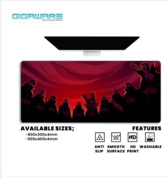 Gigaware Naruto Extended Mousepad Deskmat Large Gaming Mouse pad (Category: Mouse & Mousepads) located in Manila. Submitted by gigaware (Listing ID 1296583028, Image 3). Description: Gaming Extended Large Mousepad (AVAILABLE SIZES) 800x300x4mm 900x400x4mm (FEATURES) Unique Aesthetic Textured Design HD Quality Anti-Slip Soft-feeling material Washable Extremely Smooth Surface Microfiber Weave Rubber Bottom finished Enough space to fit a mouse, keyb
