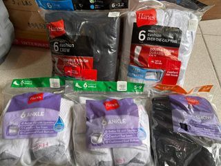 Hanes Men's Socks 6pairs per pack  (Php 488 each) pm po kung ano color