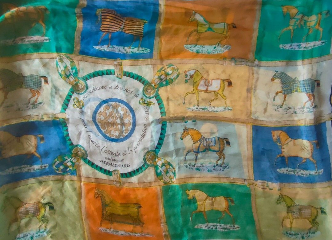 Hermes Silk Shawl/Scarf (Category: Luxury Accessories) located in Manila. Submitted by prelovedlux23 (Listing ID 1296652177, Image 1). Description: available what you see is what you get no issue.