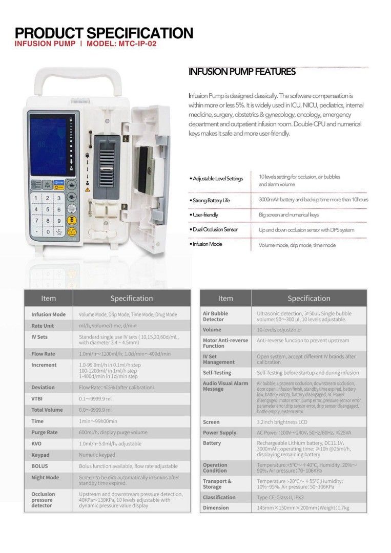 Infusion pump (Category: Medical Supplies & Tools) located in Manila. Submitted by angelika2899 (Listing ID 1296690588, Image 2). Description: For more info you may contact 09638308138.