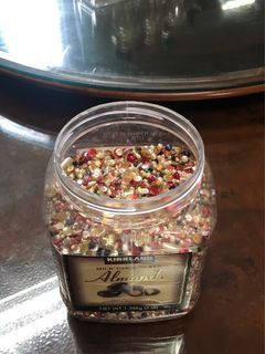 jar full of assorted beads