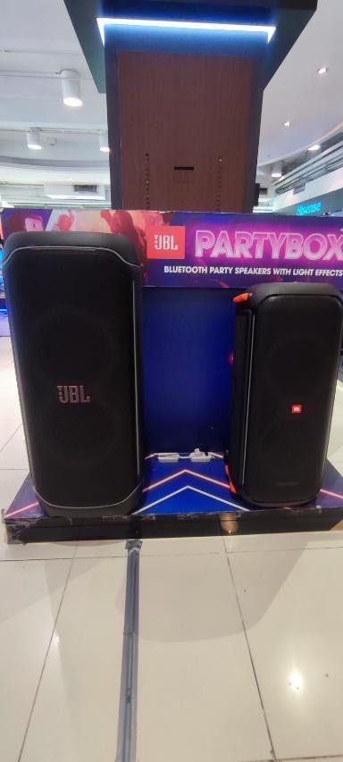 JBL PARTY BOX AND SOUND BAR (Category: Soundbars, Speakers & Amplifiers) located in Quezon City. Submitted by maryann5721 (Listing ID 1296693188, Image 3). Description: JBL PARTY BOX AND SOUND BAR SPEAKER Partybox Partybox110 SRP 20,999 Cash 16,400 Partybox310 SRP 29,999 Cash 23,000 PARTYBOX ON THE GO SRP 21,999 Cash 17,000 PARTYBOX710 SRP 39,999 Cash 30,600 PARTYBOX ENCORE SRP 22,999 Cash 17,700 PARTYBOX ENCORE ESSENTIAL SRP 16,999 Cash 13,400 B