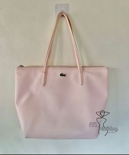 Lacoste Small Zip Tote Bag (Light Pink)