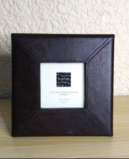 Leather Square Frame 3x3"