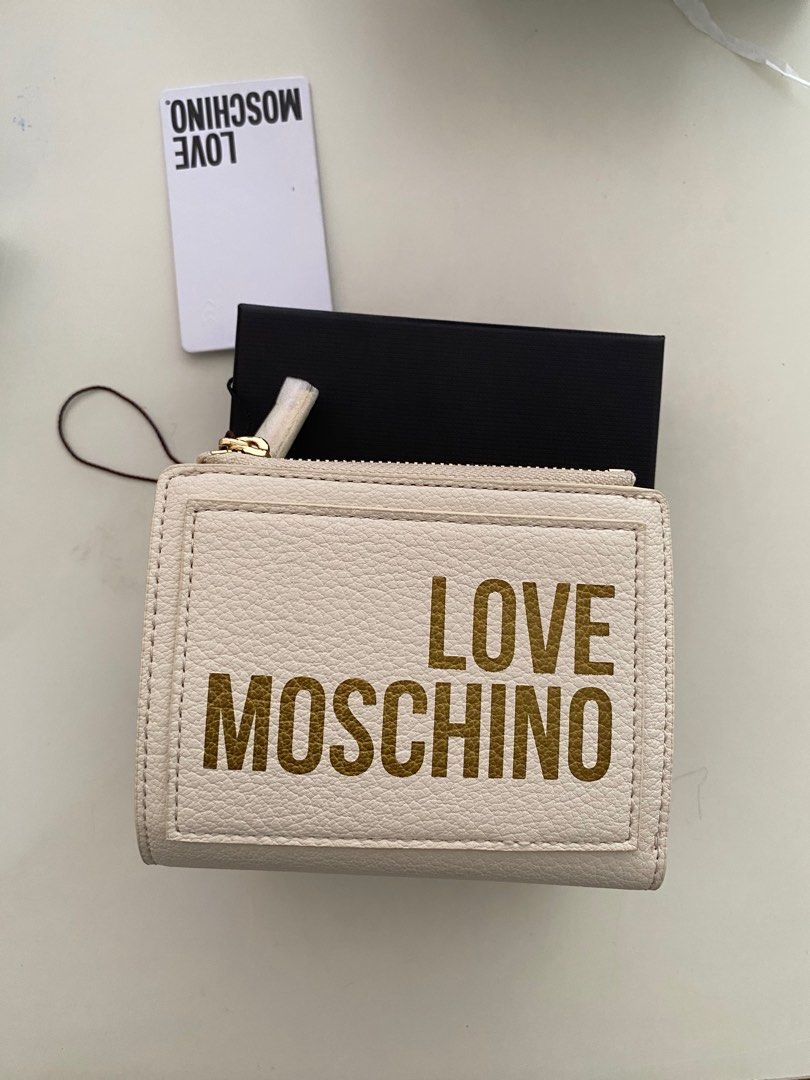 Love Moschino wallet, white, JC5590PP0EKC0110, Women's Fashion