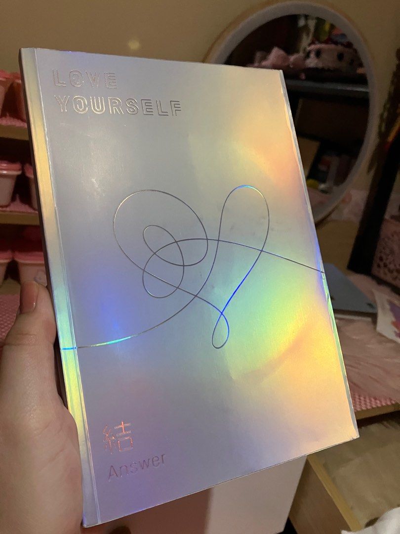 Love Yourself Answer BTS Album (Category: CDs & DVDs) located in Quezon City. Submitted by qcdecluttering (Listing ID 1296675150, Image 1). Description: - flaws are on the outside as seen in pictures; inside of album and CDs are in mint condition - all inclusions complete - hobi pc on another listing - mop gcash; mod lbc .