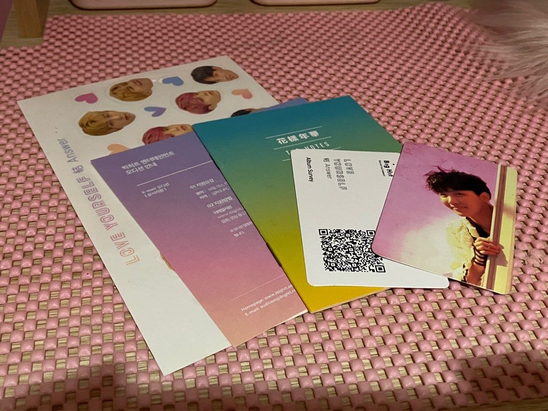 Love Yourself Answer BTS Album (Category: CDs & DVDs) located in Quezon City. Submitted by qcdecluttering (Listing ID 1296675150, Image 2). Description: - flaws are on the outside as seen in pictures; inside of album and CDs are in mint condition - all inclusions complete - hobi pc on another listing - mop gcash; mod lbc .