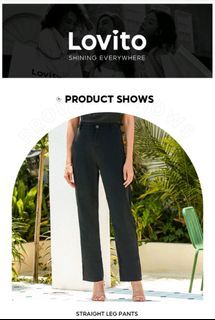 Lovito black pants/trouser