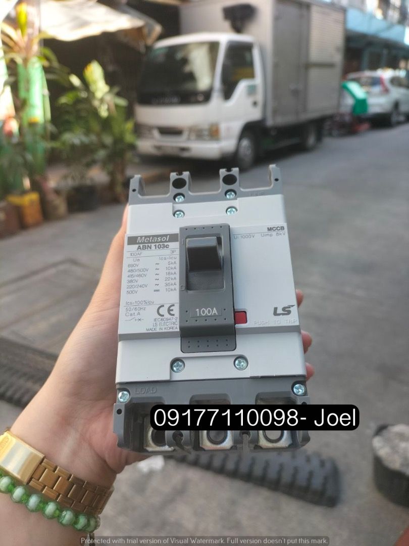 Metasol Circuit Breaker (Category: Industrial Equipment) located in Manila. Submitted by joeyroque09 (Listing ID 1296573573, Image 3). Description: Metasol Circuit Breaker Specs : LS 100 apm 220v 3phase .