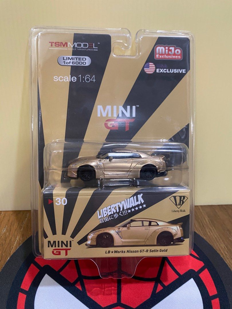 ミニカー MINIGT 30 Nissan GTR satin gold mijo MINI GT 1/64 LB