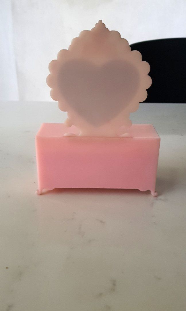 My Melody Vanity Dresser Stamp Set (Category: Craft Supplies & Tools) located in Quezon City. Submitted by happycheeeks (Listing ID 1296586194, Image 3). Description: 💯Authentic Sanrio bought in Tokyo not used anymore no more memo pad contains 8 stamps, 1 stamp pad. 7 1/4 " height 5 1/4" width 💕real drawers to hold your other stuff 💕cute addition to your writing desk with freebie last price not hello kitty kuromi cinamoroll.