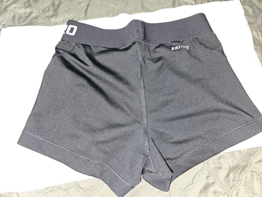 Nike Pro Gym Shorts (Category: Activewear) located in Quezon City. Submitted by clutterchick (Listing ID 1296648943, Image 2). Description: Nike pro high waist gym shorts can fit up 24 inch waist cut tag but guaranteee original sent from US used but good condition no cod, swaps, or meet up pay by gcash or bdo pay reservation is for 24 hrs only can give discounts if getting several items :) happy shopping =).