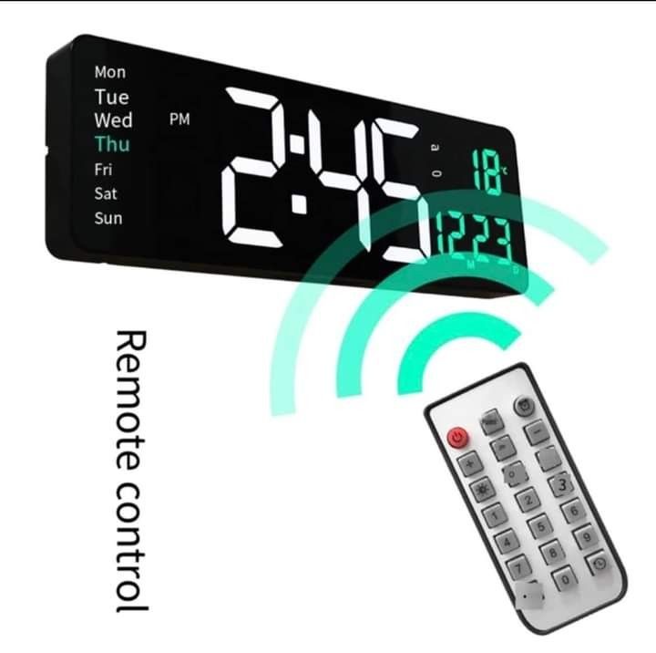 Nordic Digital Led Clock (Category: Clocks) located in Manila. Submitted by tindahanniatelizcehl (Listing ID 1296736608, Image 3). Description: Large screen display clock Nordic digital clock simple living room wall clock LED wall clock LARGE CLEAR Time Display And Easy-To-Read Numbers, Bright And High Contrast Display. •All functions are accessible thru remote control •Wall Hang / Display Stand •Display digits are pleasing to the eyes, love at f