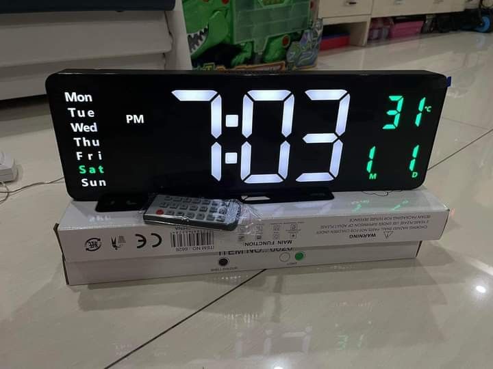 Nordic Digital Led Clock (Category: Clocks) located in Manila. Submitted by tindahanniatelizcehl (Listing ID 1296736608, Image 2). Description: Large screen display clock Nordic digital clock simple living room wall clock LED wall clock LARGE CLEAR Time Display And Easy-To-Read Numbers, Bright And High Contrast Display. •All functions are accessible thru remote control •Wall Hang / Display Stand •Display digits are pleasing to the eyes, love at f