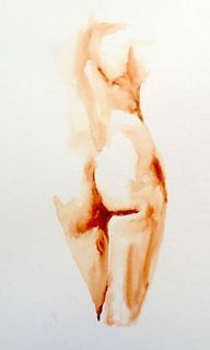 Nude watercolor painting 0001