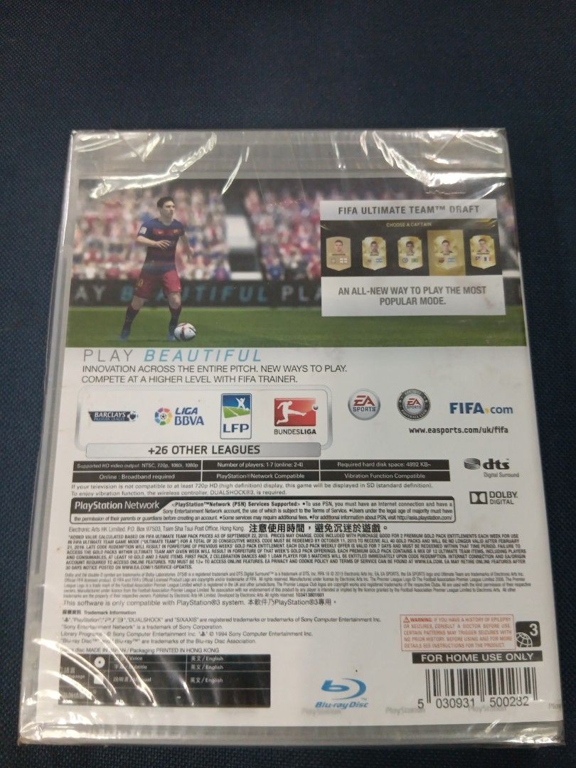 PS3 Fifa Deluxe Edition (Category: PlayStation) located in Manila. Submitted by ayinong0453384 (Listing ID 1296608158, Image 2). Description: item is in excellent condition mint sealed pm for order.