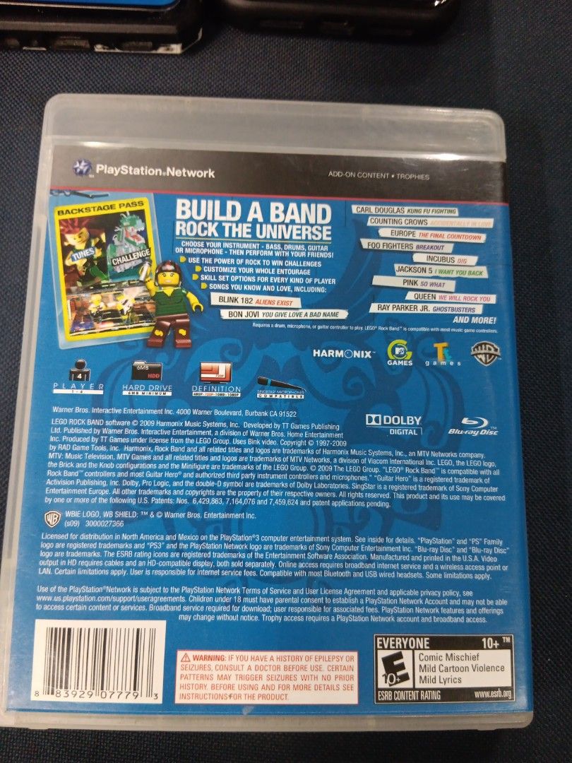 PS3 Lego Rockband (Category: PlayStation) located in Manila. Submitted by ayinong0453384 (Listing ID 1296657170, Image 2). Description: item is in excellent condition working mint pm for order.