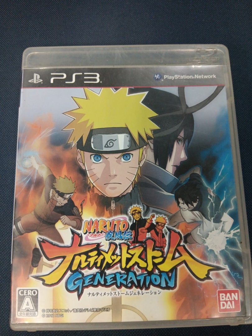 PS3 Naruto Generation (Category: PlayStation) located in Manila. Submitted by ayinong0453384 (Listing ID 1296607720, Image 1). Description: item is in excellent condition mint working pm for order.