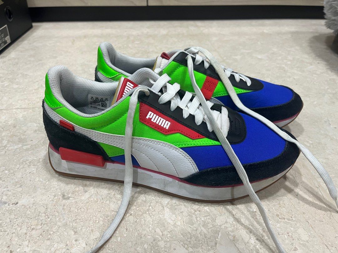 Puma Future Rider Play On Black FI Green Dazzling B