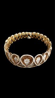 Queen Bracelet Natural Diamond 18K Rose Gold