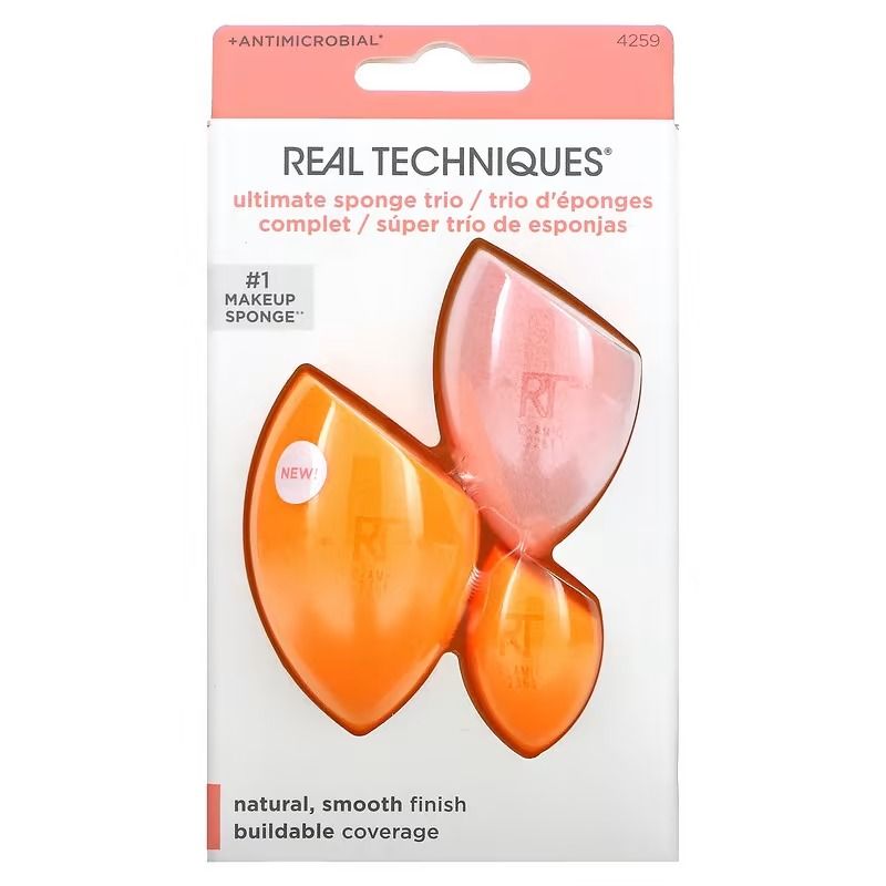 Real Techniques, Ultimate Sponge Trio, Makeup Sponges, 3 Sponges (Category: Face Care) located in Las Pinas. Submitted by chicchateaumnl (Listing ID 1296689770, Image 1). Description: Description +Antimicrobial* #1 Makeup Sponge** Natural, Smooth Finish Buildable Coverage Dermatologist Tested Safe for Sensitive Skin No Harsh Chemicals Latex Free 100% Vegan + Cruelty Free Contains Miracle Complexion Sponge Mini Miracle Complexion Sponge Miracle Po
