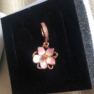Rosegold cherry blossom Pandora charm pendant in Rosegold
