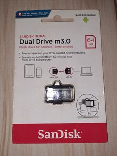 Sandisk ultra m3.0 OTG 64 GB (Original)