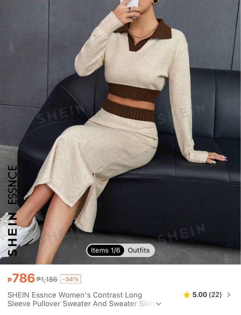 Shein pullover coords (Category: Sets or Coordinates) located in Mendez-Nunez. Submitted by bubba18 (Listing ID 1296703231, Image 1). Description: Orig price 786 Rds too big.
