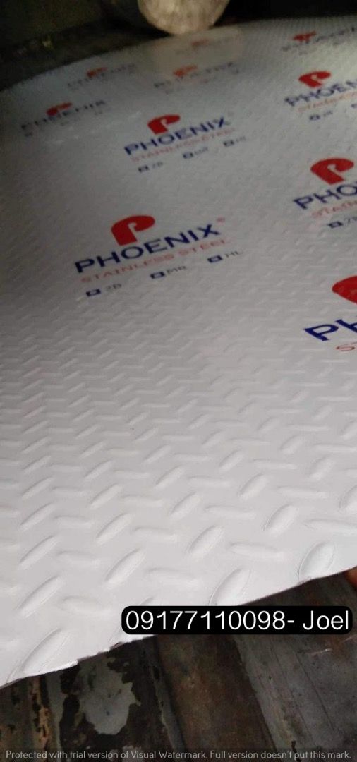 Stainless steel checkered plate (Category: Construction & Building Materials) located in Manila. Submitted by joeyroque09 (Listing ID 1296642904, Image 2). Description: stainless steel checkered plate Specs : 202 .7mm x 4x8ft .