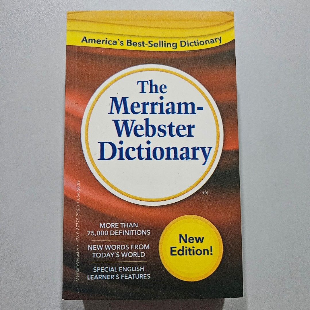 Thr Merriam Webster Dictionary New edition (Category: Textbooks) located in Manila. Submitted by bookshop050960392 (Listing ID 1296671747, Image 1). Description: welcome to my shop available Accounting Books Engineering Books pm me for more questions thank you for shopping 🛍.