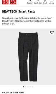 Uniqlo Heattech Smart Pants (dark gray)