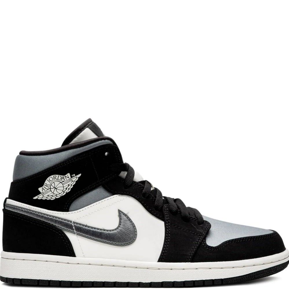 US8 AIR JORDAN 1 MID SATIN GREY TOE Women s Fashion Footwear Sneakers on Carousell