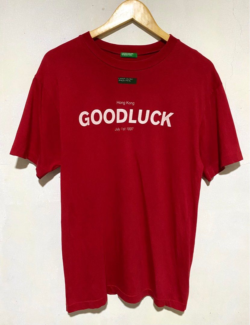 Vintage 1997 Benetton T Shirt Men s Fashion Tops Sets Tshirts Polo Shirts on Carousell