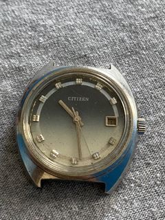 Vintage Citizen 4-820967 SMH Stainless Steel Watch For Repair
