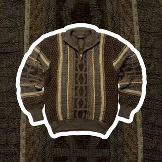 Vintage Lindbergh Knitted Quaterzip Sweater