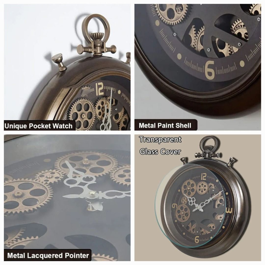 Vintage pocket watch wall clock clearance