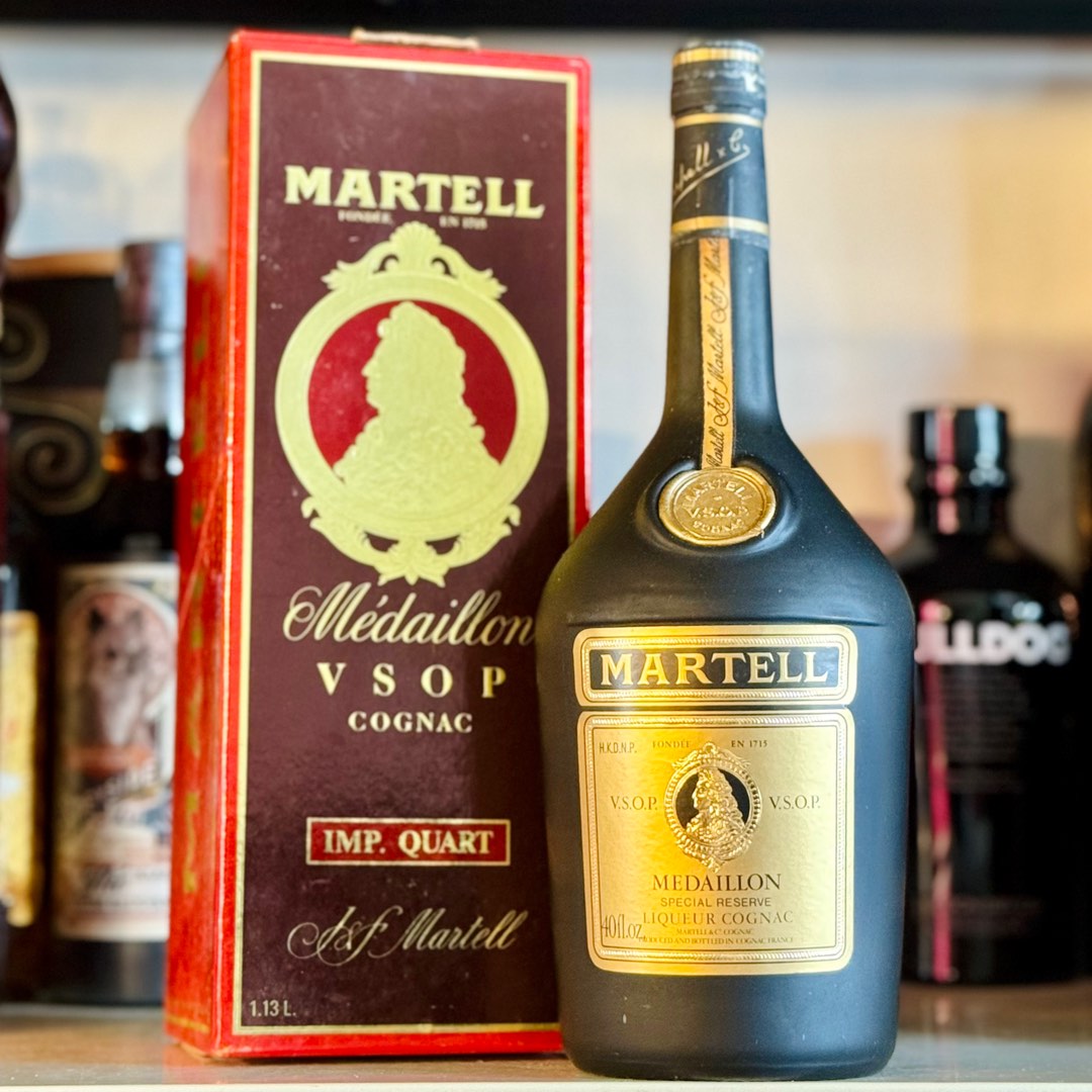 1.13L Martell VSOP Green MEDALLION 1980s 1130ml, Hobbies & Toys 