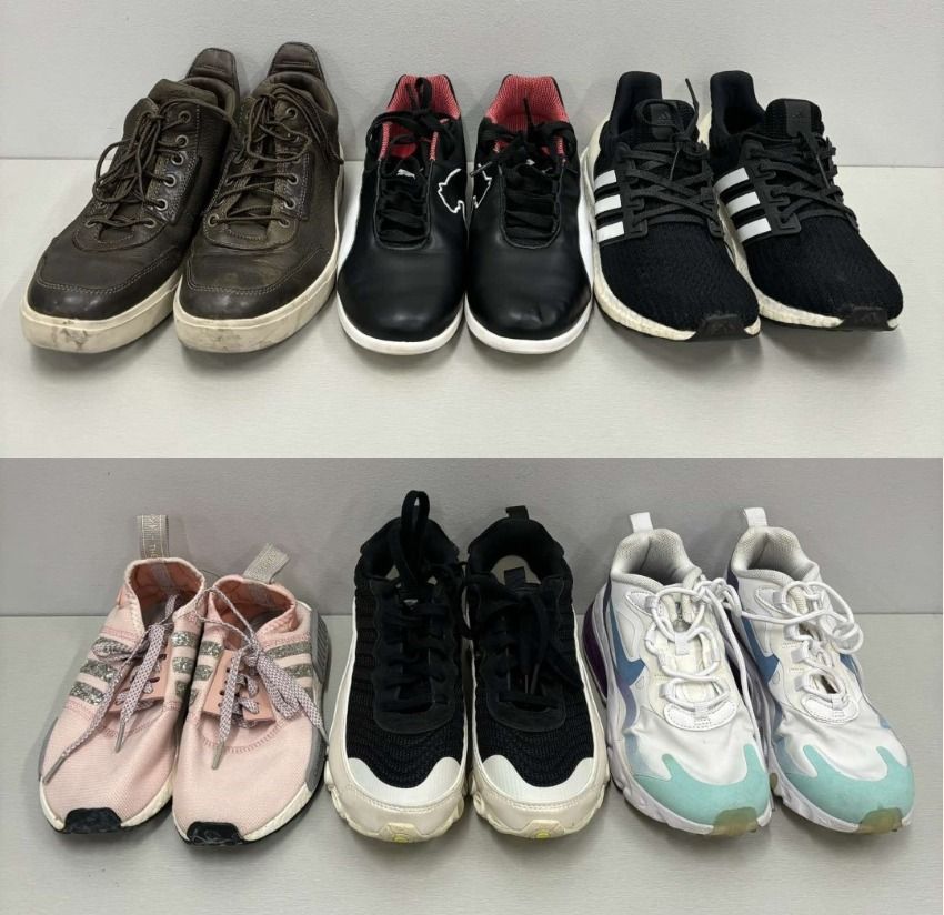 247001772 ADIDAS&NIKE&TIM SHOES SNEAKERS 6 SET, Luxury, Sneakers