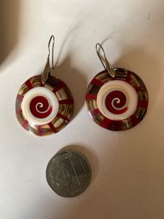925 silver with shell earrings