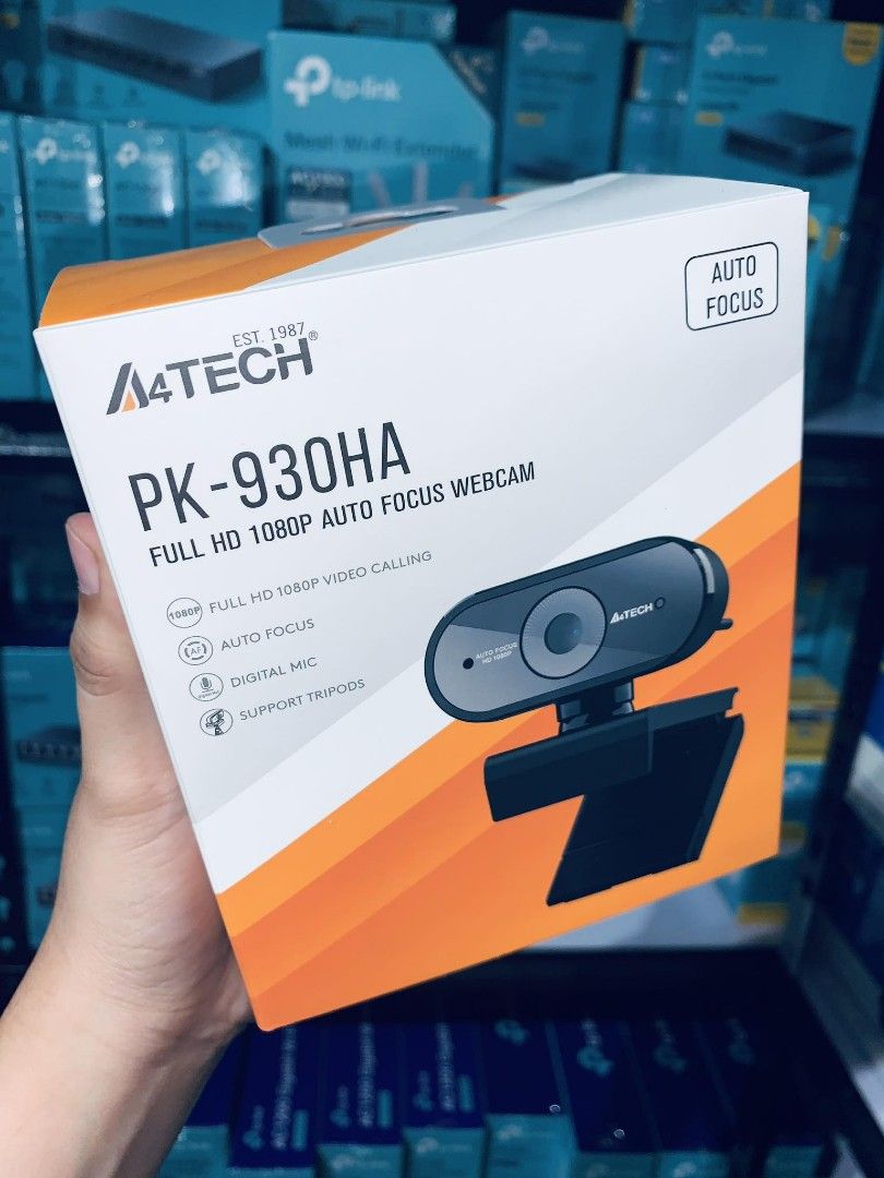 A4Tech PK-930HA Full HD 1080P Auto Focus Webcam Black (Category: Webcams) located in Makati City. Submitted by techubstoreandaccessories (Listing ID 1296844803, Image 2). Description: A4Tech PK-930HA Full HD 1080P Auto Focus Webcam Black Ready for Pick-Up / Same Day Delivery Via Lalamove‼️ DETAILS: ✅ Actual Picture Posted. ✅BRAND NEW, SEALED, & ORIGINAL. ✅7 Days Replacement for Factory Defects and 1year Limited Warranty. (Terms and conditions app