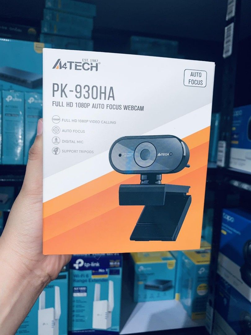 A4Tech PK-930HA Full HD 1080P Auto Focus Webcam Black (Category: Webcams) located in Makati City. Submitted by techubstoreandaccessories (Listing ID 1296844803, Image 1). Description: A4Tech PK-930HA Full HD 1080P Auto Focus Webcam Black Ready for Pick-Up / Same Day Delivery Via Lalamove‼️ DETAILS: ✅ Actual Picture Posted. ✅BRAND NEW, SEALED, & ORIGINAL. ✅7 Days Replacement for Factory Defects and 1year Limited Warranty. (Terms and conditions app