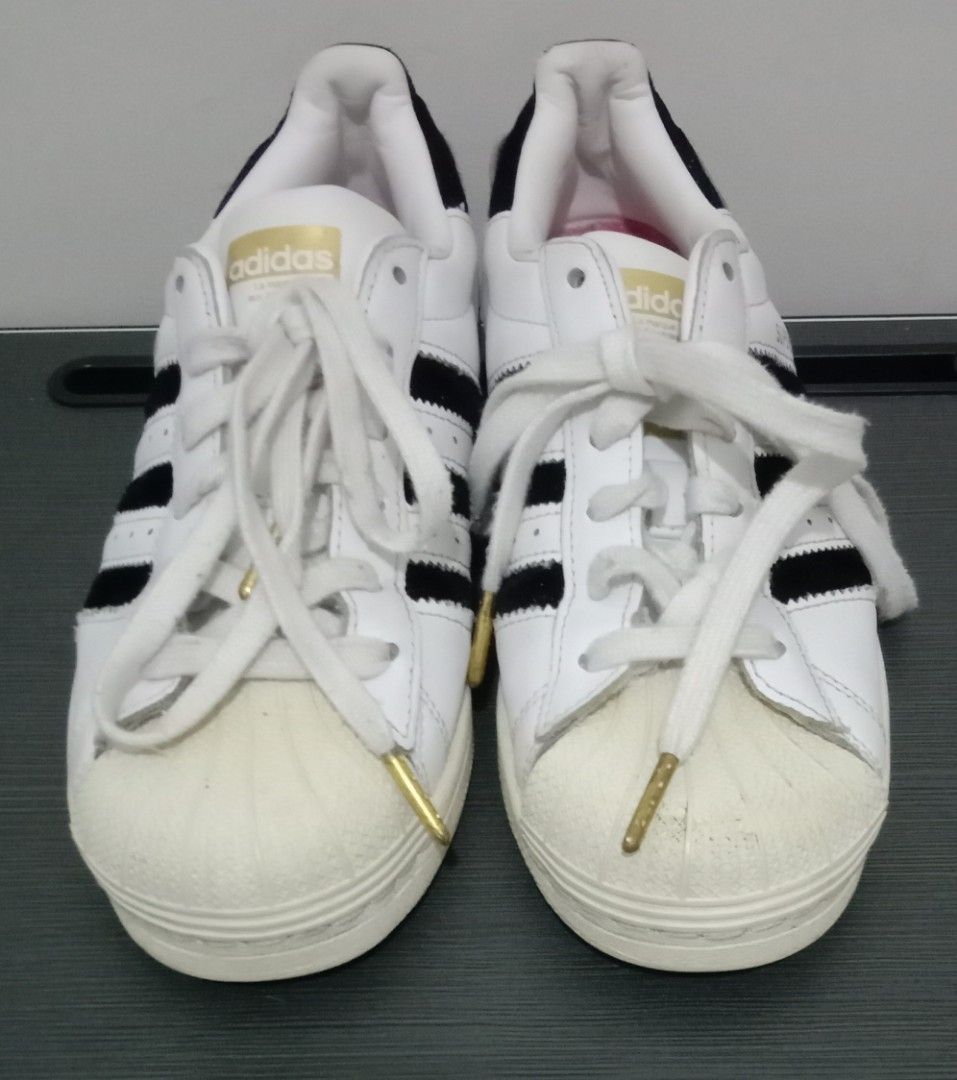 Adidas Superstar size 36 5 insole 22 5cm mulus no minus bahan kulit Kombi Suede glitter Fesyen Wanita Sepatu di Carousell