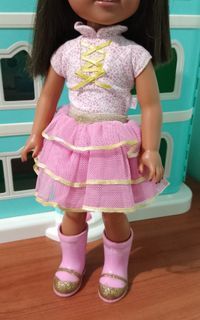 American Girl Wellie Wishers 14" Ashlyn doll outift